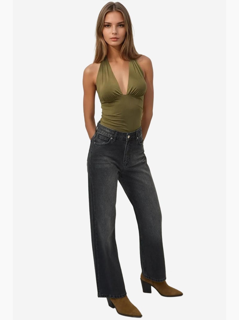 Jeans de ganga de perna reta hiccup Preto - Kiabi