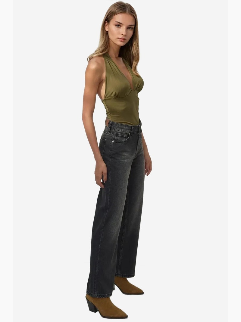 Jeans de ganga de perna reta hiccup Preto - Kiabi