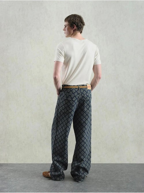 Jeans de ganga estampados de corte baggy giesto - Kiabi