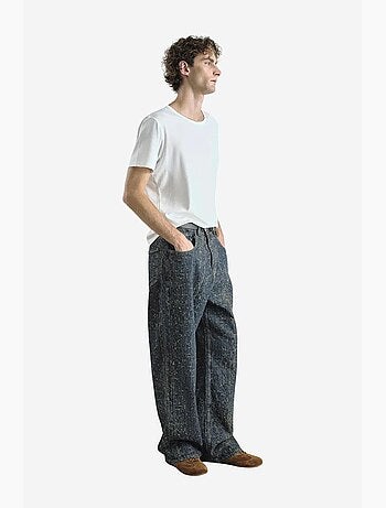 Jeans de ganga texturizada de corte baggy giesto