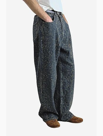 Jeans de ganga texturizada de corte baggy giesto