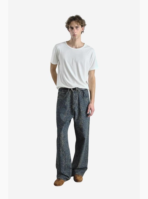 Jeans de ganga texturizada de corte baggy giesto - Kiabi