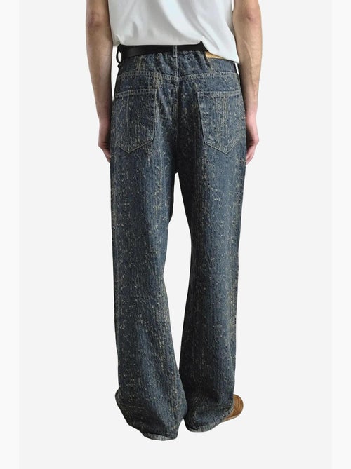 Jeans de ganga texturizada de corte baggy giesto - Kiabi