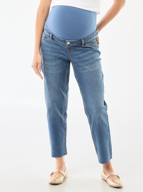 Jeans de maternidade corte mom - Kiabi