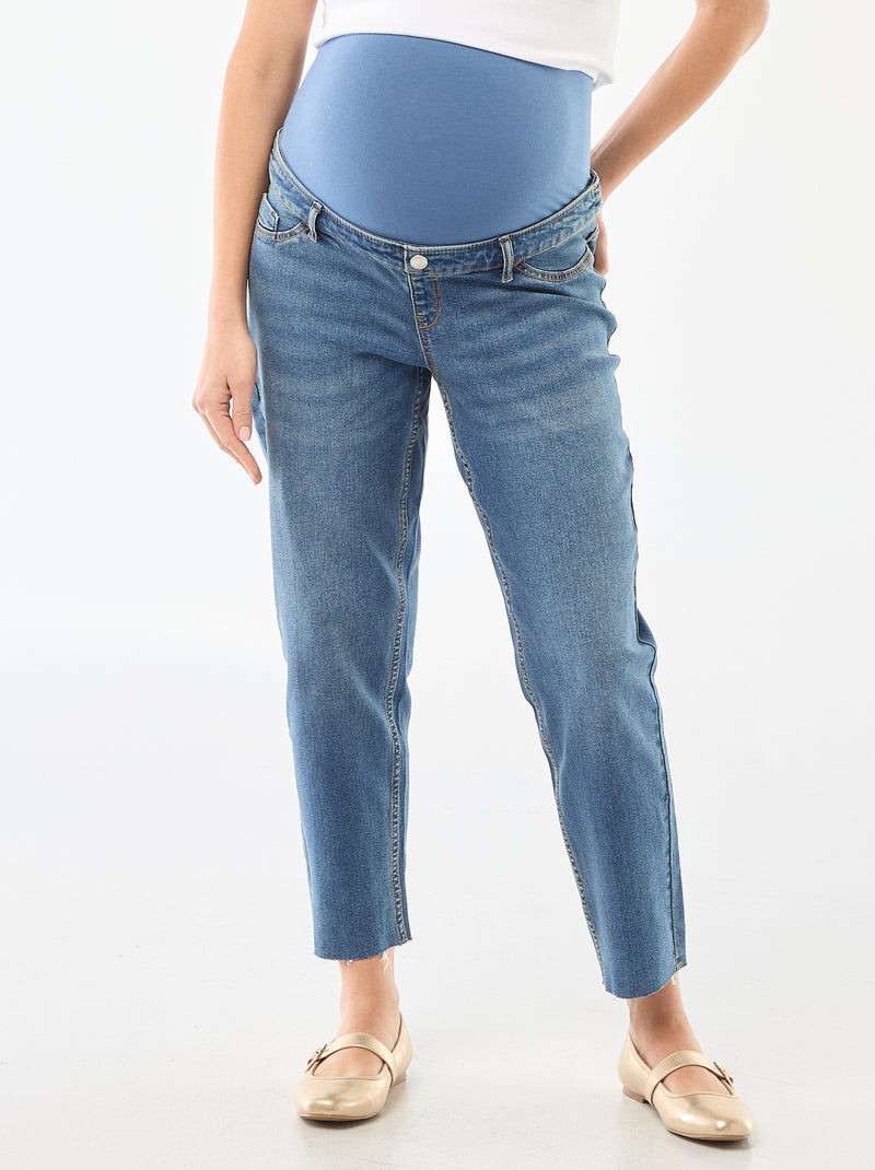 Jeans de maternidade corte mom Azul - Kiabi