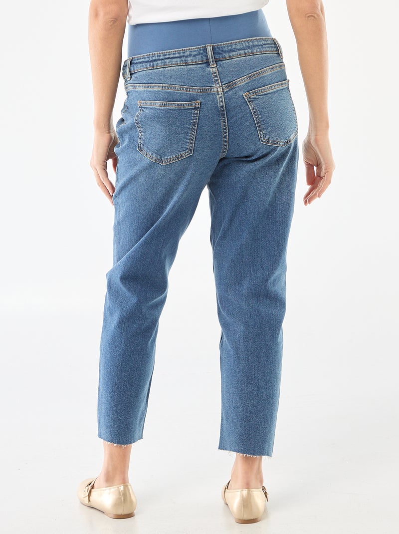 Jeans de maternidade corte mom Azul - Kiabi