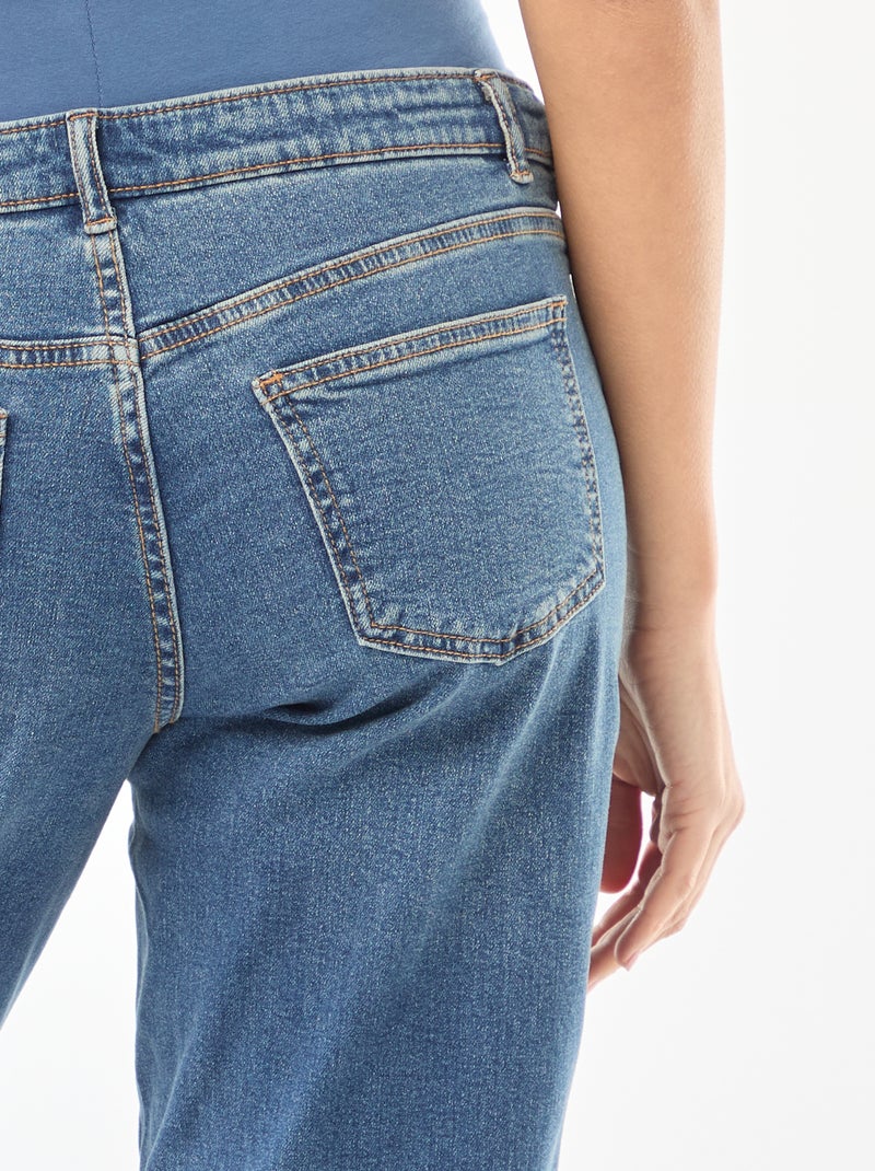 Jeans de maternidade corte mom Azul - Kiabi
