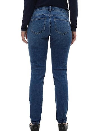 Jeans de Maternidade Vero Moda com Faixa de Suporte Azul para Mulher