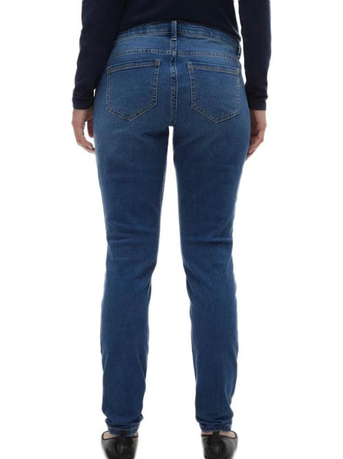 Jeans de maternidade vero moda com faixa de suporte azul para mulher - Kiabi Jeans de maternidade vero moda com faixa de suporte azul para mulher - Kiabi