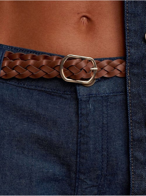 Jeans de mulher de cintura subida e perna reta dilvin - Kiabi Jeans de mulher de cintura subida e perna reta dilvin - Kiabi