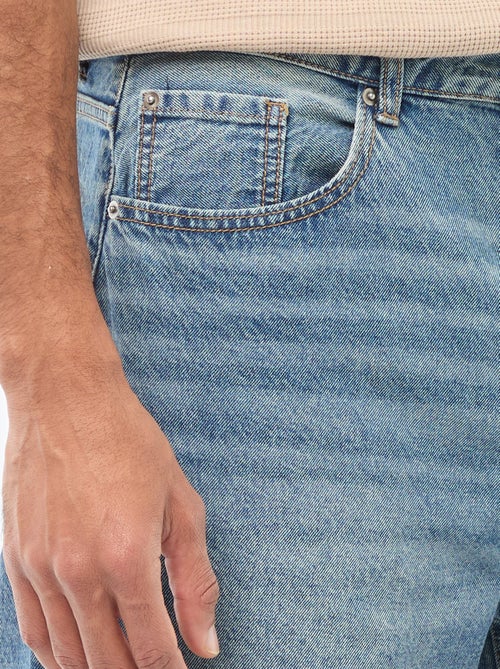 Jeans direitos / corte regular com 5 bolsos - Kiabi