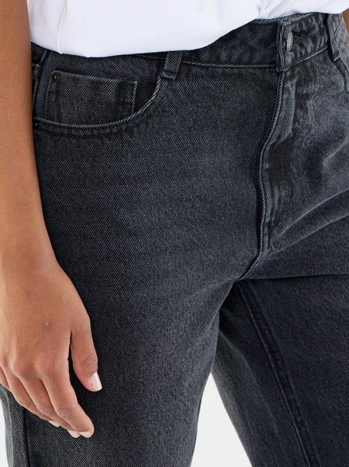 Jeans direitos de ganga em algodão - Kiabi