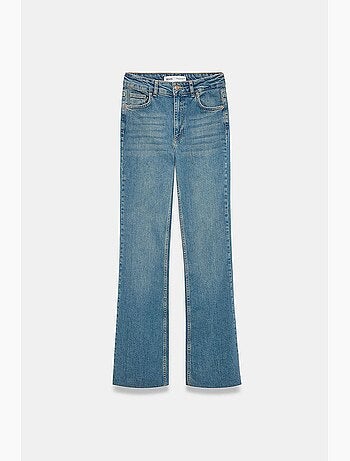 Jeans feminino de perna reta dilvin