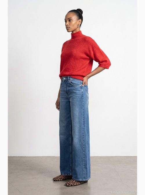Jeans feminino de perna reta dilvin - Kiabi Jeans feminino de perna reta dilvin - Kiabi