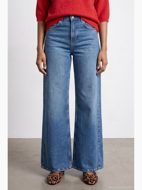 Jeans feminino de perna reta dilvin - Kiabi Jeans feminino de perna reta dilvin - Kiabi