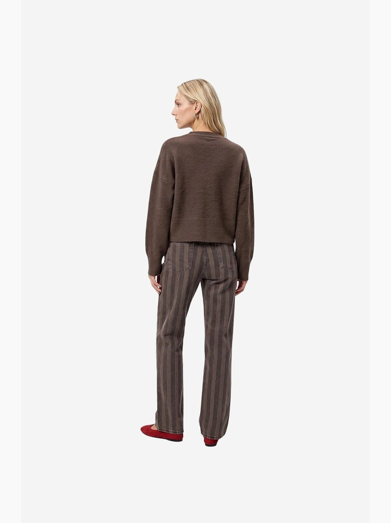 Jeans feminino dilvin Castanho - Kiabi