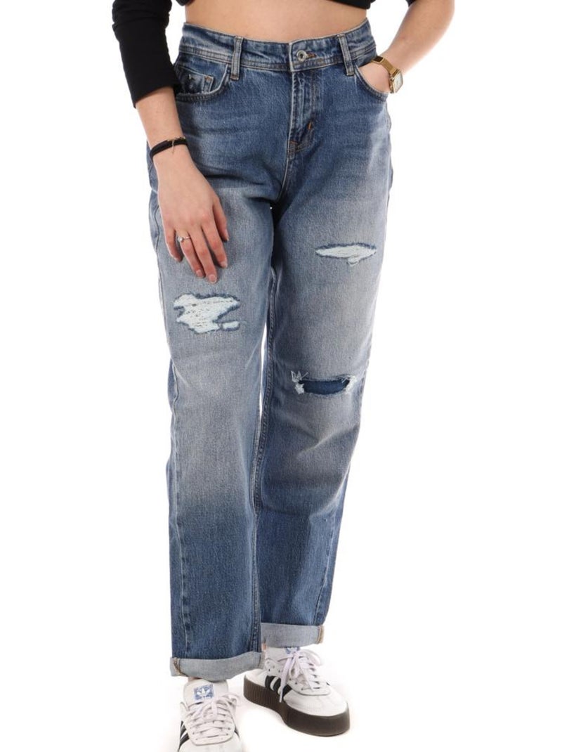 Jeans feminino kaporal emi azul médio Azul-jeans - Kiabi