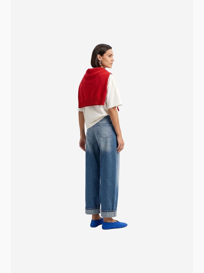 Jeans femininos dilvin Azul-safira - Kiabi