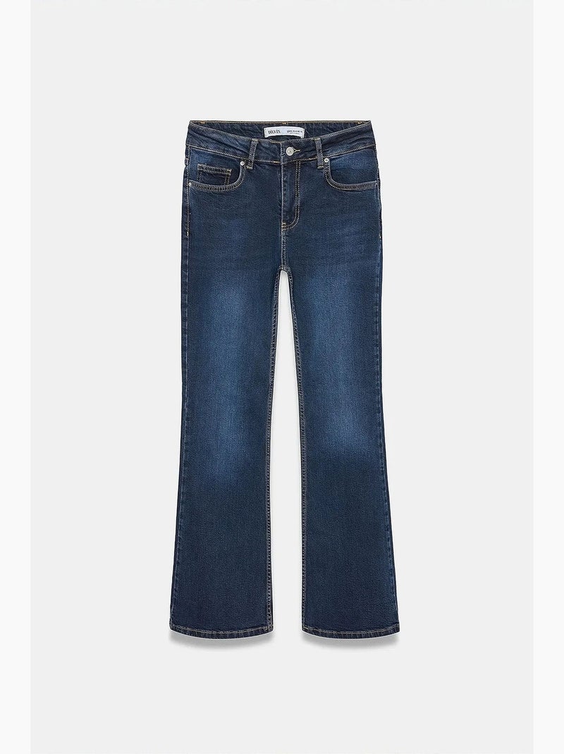 Jeans femininos dilvin Azul-ultramar - Kiabi
