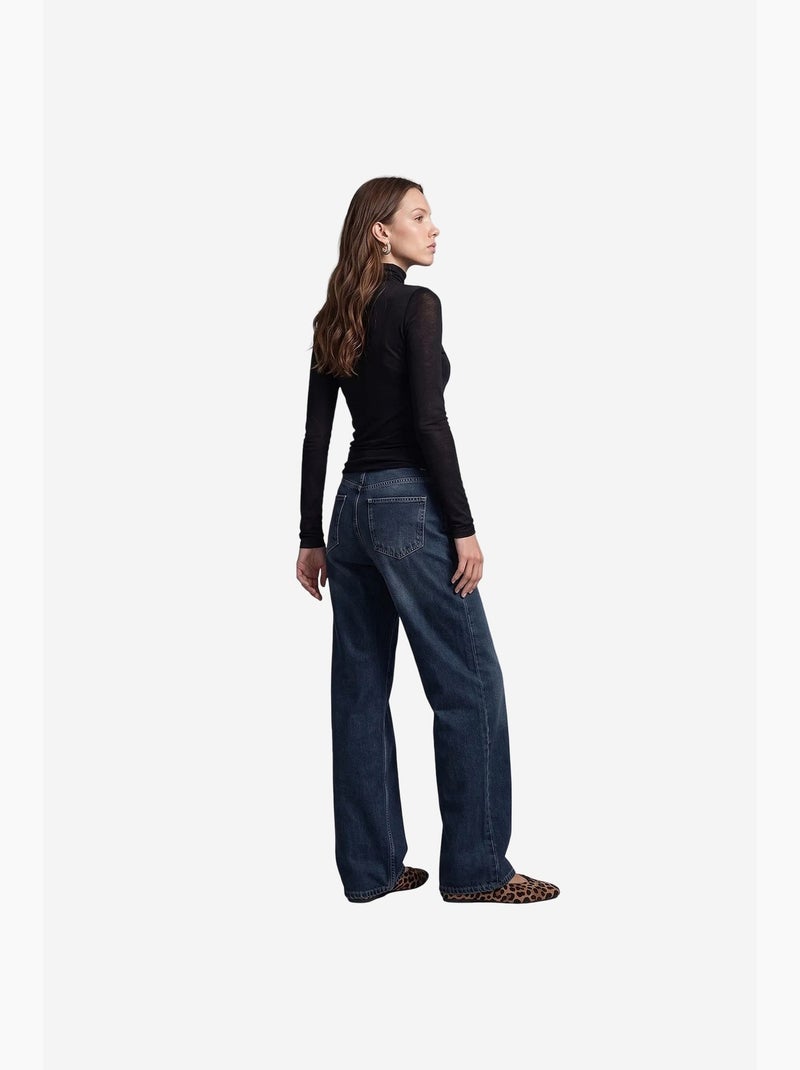 Jeans femininos dilvin Azul-ultramar - Kiabi