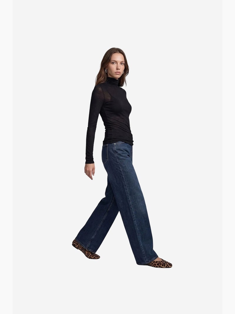 Jeans femininos dilvin Azul-ultramar - Kiabi
