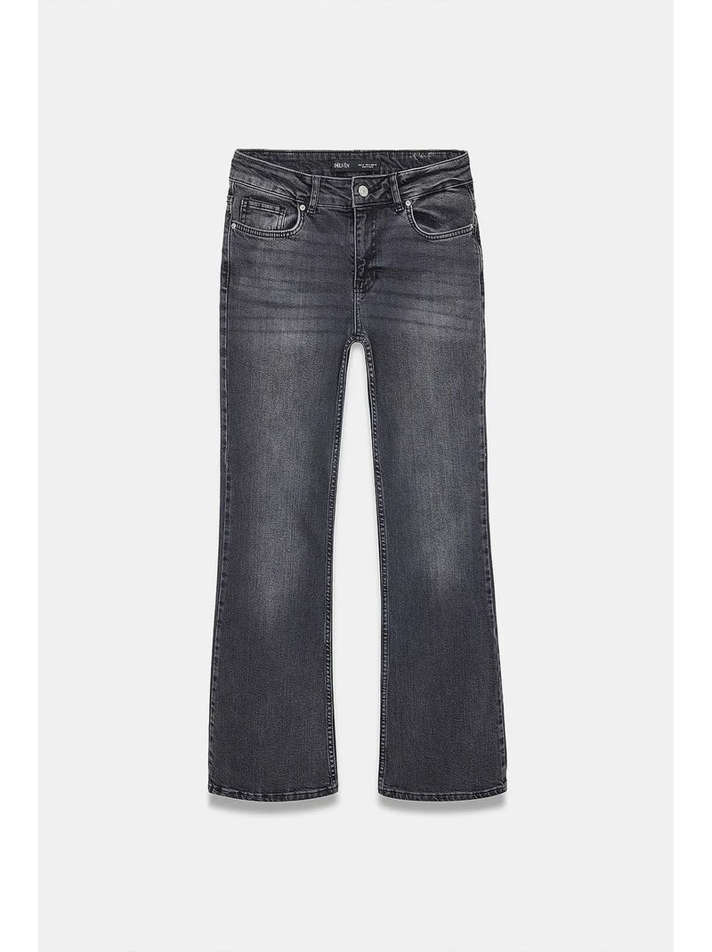 Jeans femininos dilvin Cinza escuro - Kiabi