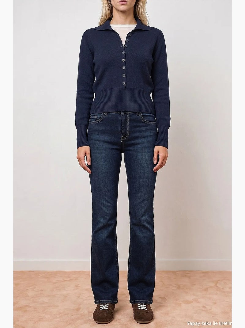 Jeans femininos dilvin Índigo - Kiabi