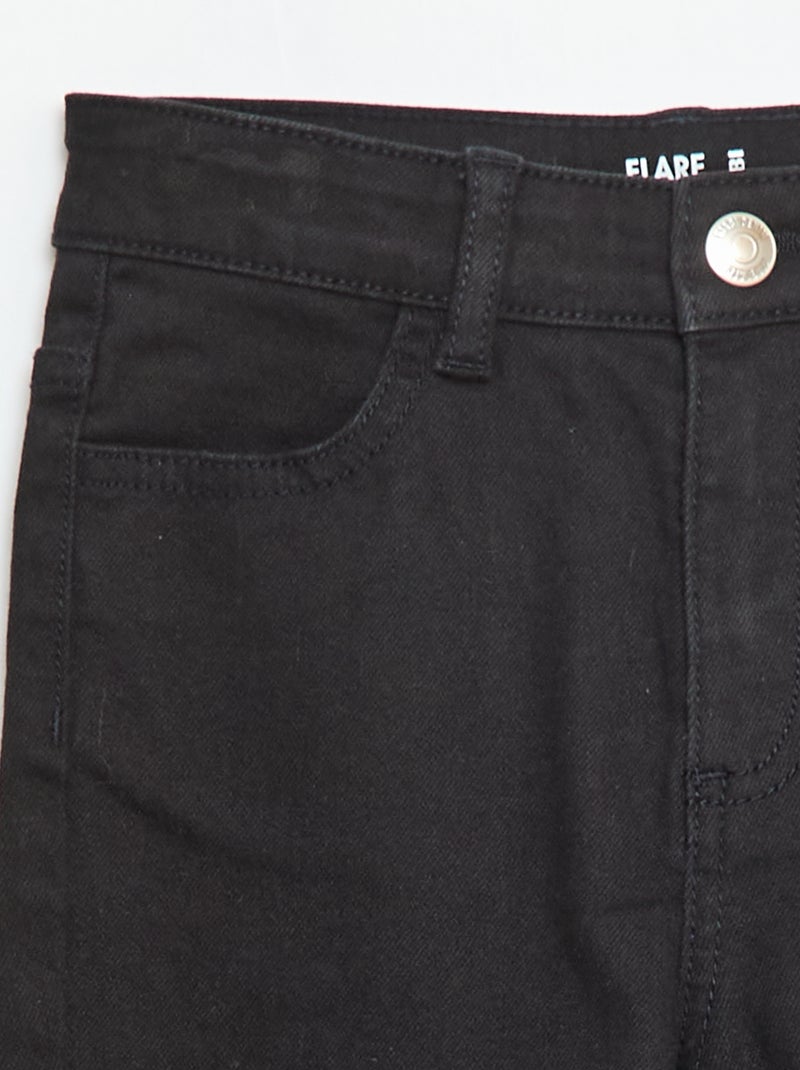 Jeans flare clássicos Preto - Kiabi