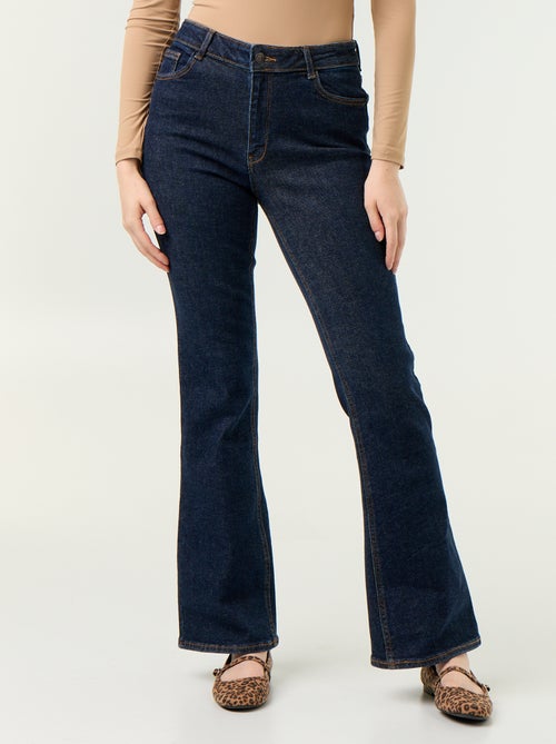 Jeans flare/bootcut de cintura subida - Kiabi