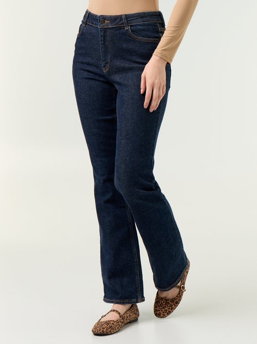 Jeans flare/bootcut de cintura subida - Kiabi