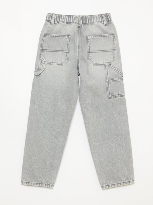 Jeans folgados com bolsos grandes - Kiabi