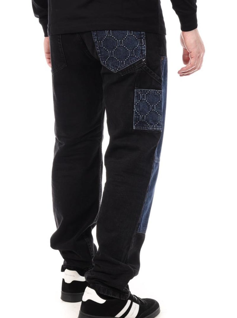 Jeans kaporal arper para homem azul/preto Preto - Kiabi