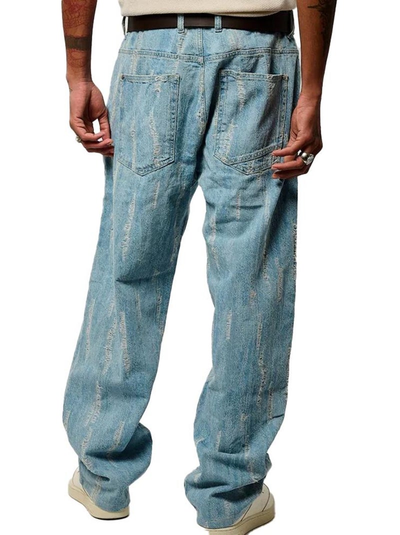Jeans Kaporal Arty Azul Claro Folgado para Homem Azul - Kiabi