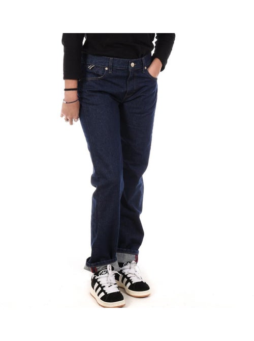 Jeans kaporal jaime de corte reto azul escuro - Kiabi Jeans kaporal jaime de corte reto azul escuro - Kiabi