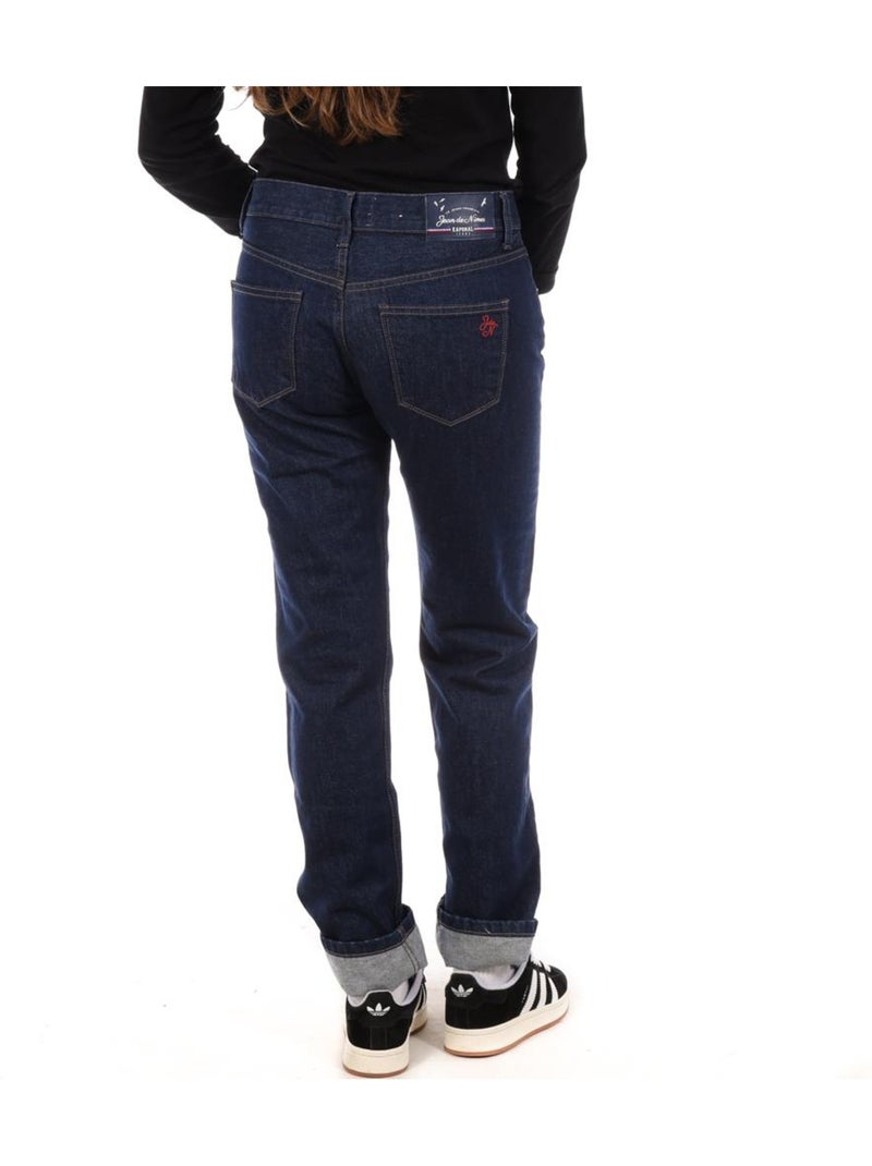 Jeans Kaporal Jaime de Corte Reto Azul Escuro Azul - Kiabi