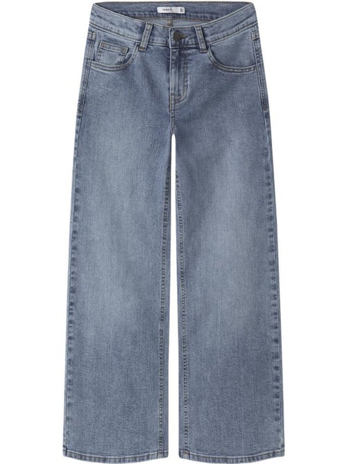 Jeans largos azuis para menina name it frose wide - Kiabi Jeans largos azuis para menina name it frose wide - Kiabi