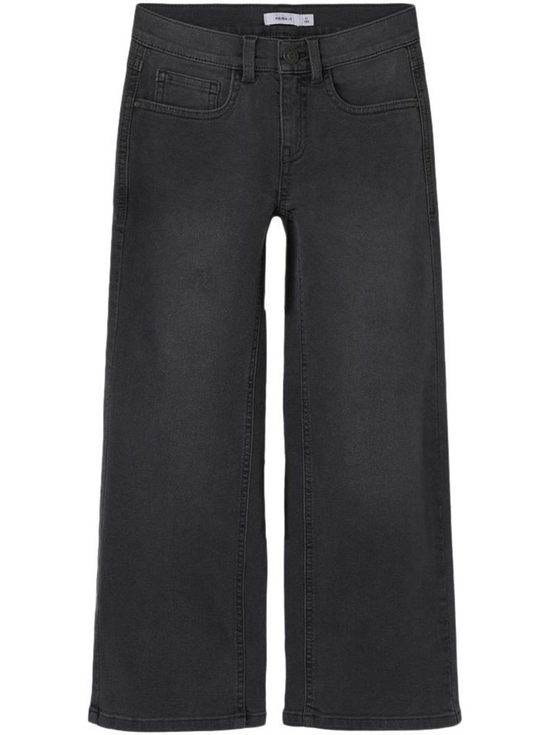 Jeans Largos Cinzento Escuro para Menina Name It Nkfrose Cinza-prateado - Kiabi