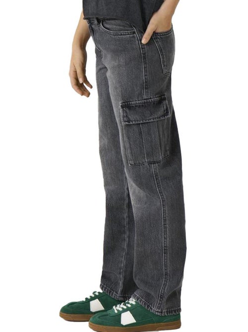 Jeans Largos Cinzentos Harmony para Criança ONLY - Kiabi Jeans Largos Cinzentos Harmony para Criança ONLY - Kiabi