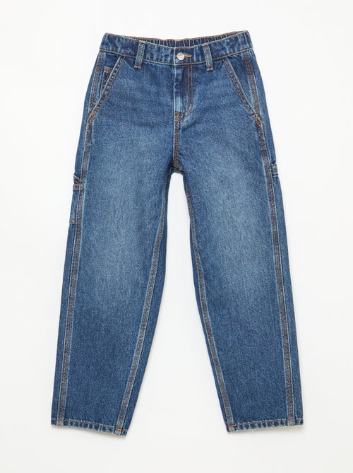 Jeans largos com bolsos grandes - Kiabi