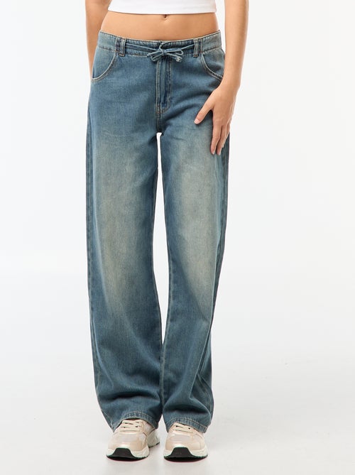 Jeans largos corte baggy - Kiabi