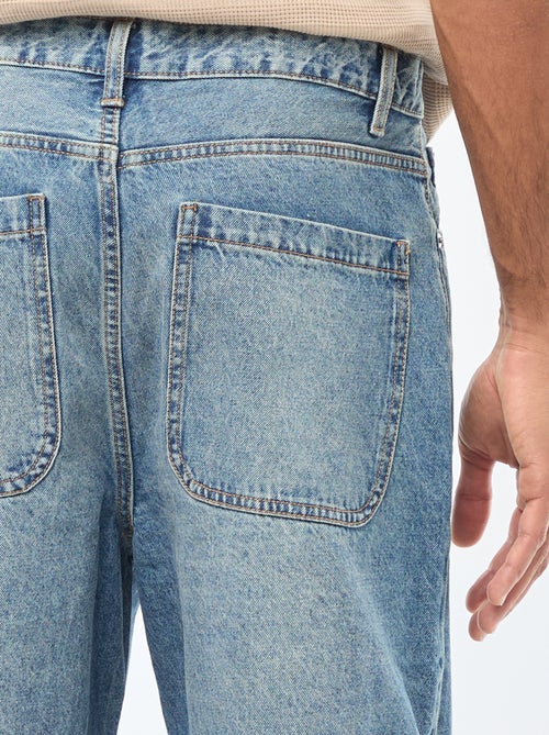 Jeans largos / corte relaxed fit com 5 bolsos - Kiabi