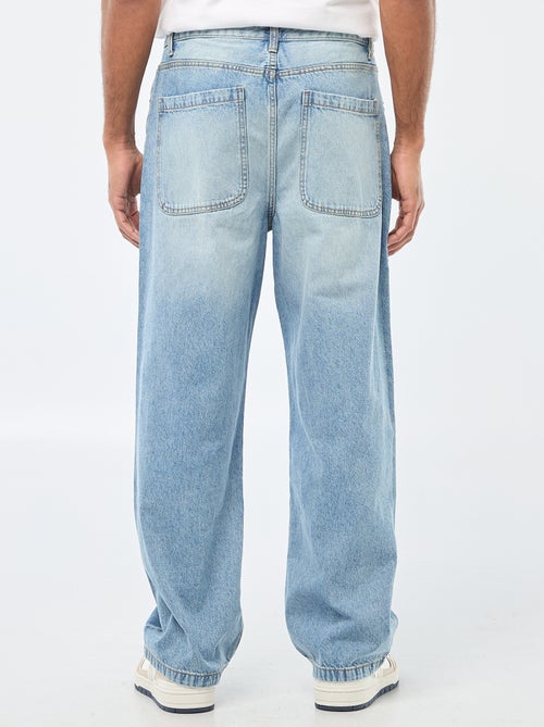 Jeans largos / corte relaxed fit com 5 bolsos - Kiabi