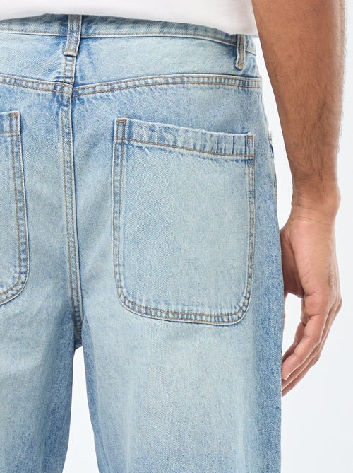 Jeans largos / corte relaxed fit com 5 bolsos - Kiabi