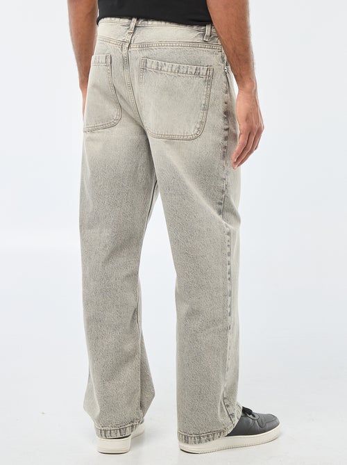 Jeans largos / corte relaxed fit com 5 bolsos - Kiabi