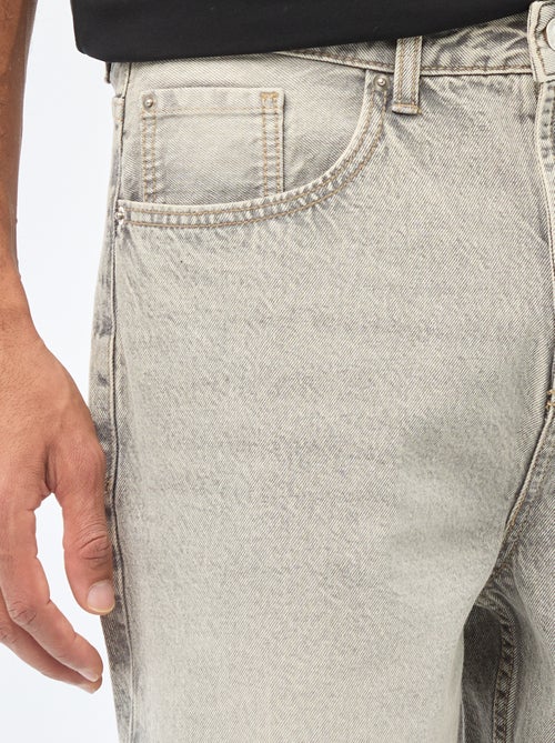 Jeans largos / corte relaxed fit com 5 bolsos - Kiabi
