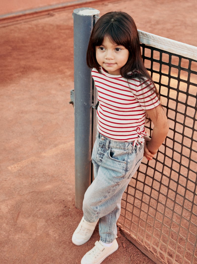 Jeans modelo balloon Cinza - Kiabi