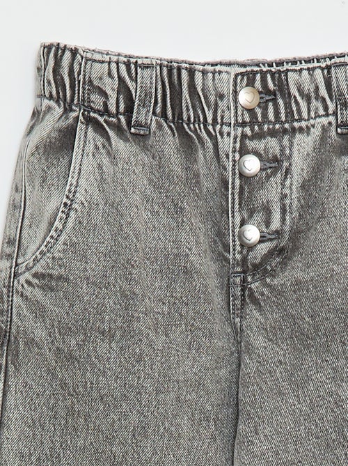 Jeans mom com bolsos em forma de coração - Kiabi