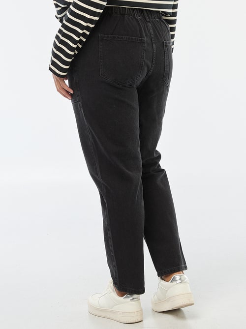 Jeans Mom com cintura elástica - Kiabi