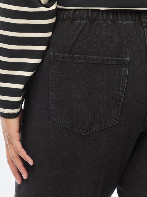 Jeans Mom com cintura elástica - Kiabi
