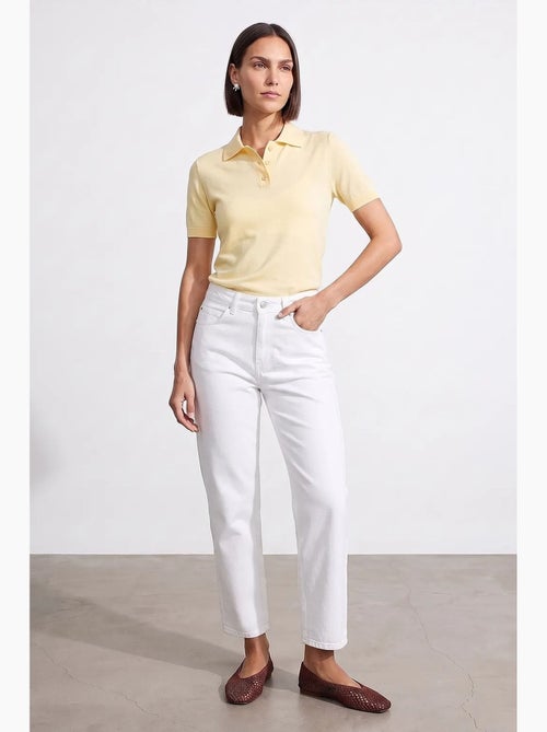 Jeans mom de cintura alta e perna larga dilvin - Kiabi Jeans mom de cintura alta e perna larga dilvin - Kiabi